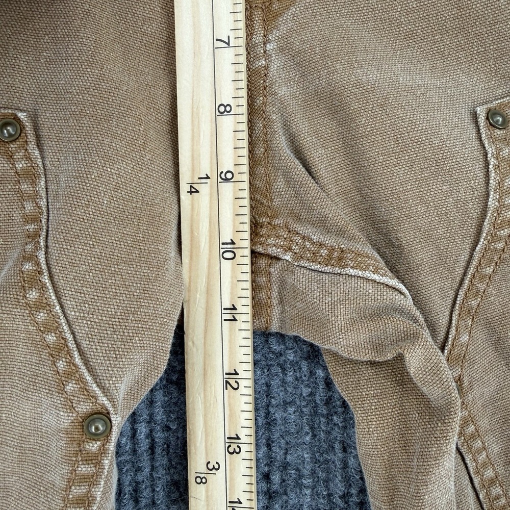 Carhartt slim fit brown duck canvas carpenter work pants women's 8R 34x30 - Picture 6 of 11